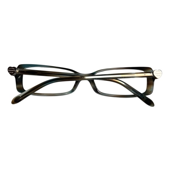 Tiffany & Co Eyeglass Frames TF2035 8124 Turquoise Tortoise Silver Heart Italy - Picture 2 of 12